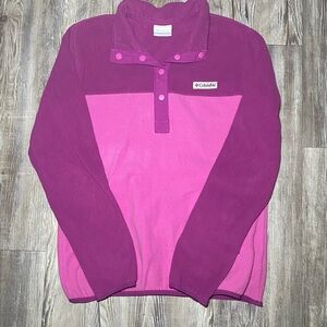 Columbia Benton Springs Half Snap Pullover II Fleece Women's Size Small EUC